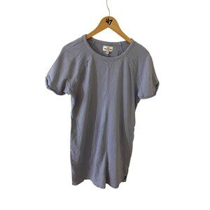 American Giant Women's Purple Knit Light Weight Casual Shirt Dress - Medium